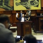 Mario Godoy habló por más de una hora en el Pleno de la Asamblea, tras los cuestionamientos en su contra.
