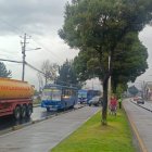 El accidente en el carril exclusivo de la Ecovía, en la av. Maldonado, obligó a suspender el paso en esa zona del sur de Quito.
