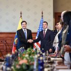 El secretario de Estado, Marco Rubio, se reunió con el presidente de la República del Ecuador, Daniel Noboa, en septiembre de 2025, en el palacio de Gobierno, en Quito.