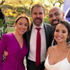 La asambleísta oficialista Mishel Mancheno asistió a la boda del presidente de la Judicatura, Mario Godoy.