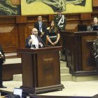 Ante el Pleno de la Asamblea, Godoy repetía frases que también emplean los trolls del Gobierno de Daniel Noboa para hablar del supuesto pacto entre el correísmo y los exfuncionarios de Guillermo Lasso y Lenín Moreno.