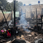 Vivienda del barrio 18 de Octubre quedó destruida tras ataque armado e incendio en Machala.