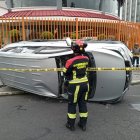 El siniestro de tránsito ocurrió en la av. 10 de Agosto y Francisco de Orellana.