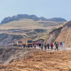 Los trabajos en la vía se retormaron una vez que se revoco las medidas cautelares dispuestas por un juez.