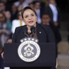 Fotografía del 18 de diciembre de 2025 de la presidenta de Honduras, Xiomara Castro, en Tegucigalpa (Honduras).