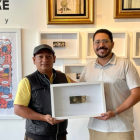 Obras de la muestra "Pop Up", que reúne más de 100 piezas de arte local en Samborondón.