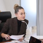 La presidenta de la Comisión de Justicia, la asambleísta oficialista Rosa Torres.