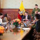 Daniel Noboa encabeza la reunión en Carondelet con el Bloque de Seguridad.