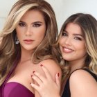 Carolina con su hija, Rafaella.