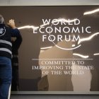 Los preparativos para la reunión del Foro de Davos.