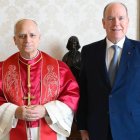 Alberto de Mónaco con el papa León XIII