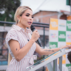 María Fernanda Vargas, la alcaldesa de Simón Bolívar, provincia del Guayas.