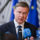 El comisario europeo de Economía y Productividad, Implementación y Simplificación, Valdis Dombrovskis.