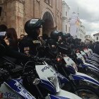 La 30 motocicletas fueron donas por la Prefctura del Azuay en el marco de la crisis carcelaria de 2024.