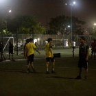 Ciudadanos jugado en el parque Samanes, en el norte de Guayaquil.