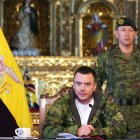 El presidente Daniel Noboa anunció el cobro de una tasa de seguridad a Colombia.