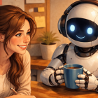 Esta imagen, según ChatGPT, representa un vínculo de ayuda mutua, diálogo constante y uso consciente de la inteligencia artificial.