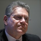 Imagen de archivo del comisario europeo de Comercio, Maroš Šefčovič.