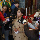 La oficialista Inés Alarcón explicó las razones para no dar paso a la solicitud de juicio político en contra de los vocales del CPCCS.