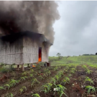 Policías destruyen casas donde permanecían secuestradas víctimas.