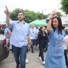 Aquiles Álvarez y Marcela Aguiñaga llegaron a sus cargos cobijados por la Revolución Ciudadana, en 2023.