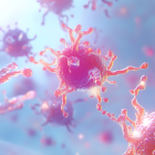 Referencial. Imagen microscópica del virus Nipah, cuyo reciente brote en India ha sido declarado bajo control por las autoridades sanitarias.