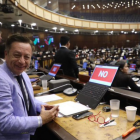 El legislador Marco Olmedo, de ADN, presentó la moción para ratificar la objeción total del Ejecutivo a las reformas a la LOFL.