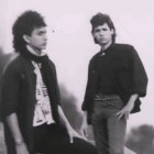 Jorge "Yoyo" Ponce acompañó al grupo Tranzas durante su primera etapa. En la foto, junto a Douglas Bastidas.