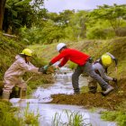 El suceso se registró tras un accidente de tránsito.
