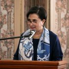 La canciller de Ecuador, Gabriela Sommerfeld y su par de Colombia, Rosa Villavicencio, mantuvieron conversaciones en un contexto de creciente tensión comercial.