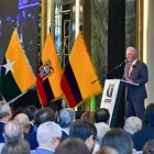 El expresidente de Colombia, Álvaro Uribe, en su reciente visita en Guayaquil.