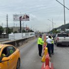 Habilitación de carriles en la av. del Bombero.