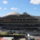 Fotografía que muestra el exterior de la cárcel El Helicoide este sábado 31 de enero, en Caracas (Venezuela).
