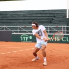 Álvaro Guillén ya entrenó en la sede del Quito Tenis y Golf Club.