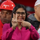 Delcy Rodríguez habla sobre Venezuela y las relaciones con Trump.