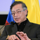 Imagen referencial. Gustavo Petro en un acto oficial. El cártel colombiano suspendió diálogos tras el pacto Petro-Trump contra alias ‘Chiquito Malo