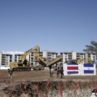 otografía que muestra las obras de la construcción de la cárcel Centro de Alta Contención de Crimen Organizado (CACCO), en San Rafael (Costa Rica).