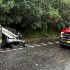 Dos vehículos pequeños colisionaron en el sector de Palugillo.