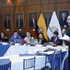 El presidente de la Judicatura, Mario Godoy, expuso sus pruebas documentales ante la Comisión de Fiscalización.