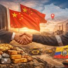 China está a cargo de los principales proyectos de oro y cobre de Euador.