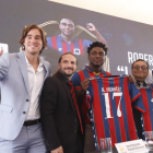 Presentación de Roberto La Tuka Ordeñez en el Deportivo Quito. Gustavo Guamán