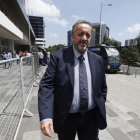 Ramiro García, abogado de Aquiles Álvarez, durante el caso Goleada.