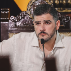 El alcalde de Guayaquil, Aquiles Álvarez, durante una intervención pública en un acto oficial.