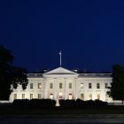 Fotografía de archivo de la vista general de la Casa Blanca hoy.