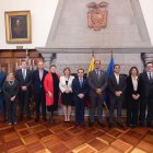 Varias autoridades de la UE y Ecuador, durante la presentación del Programa Tinkuy