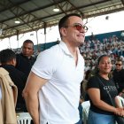 Daniel Noboa en Guayaquil en un evento de entrega de becas este 13 de febrero.