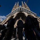 Iglesia. Una vista exterior de la Basílica de la Sagrada Familia, a inicios de este mes, n obra del arquitecto español Antoni Gaudí, en Barcelona.