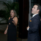 La soprano Karen Bohórquez y el tenor Francisco Ortega, acompañados al piano por el maestro Eddie González.