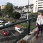 En la avenida Mariscal Sucre (Occidental), a la altura de El Pinar, se siente el rugir de vehículos, en el norte de Quito. La mayor contaminación por ruido proviene del tránsito.