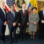 Autoridades que participaron en las negociaciones del Acuerdo de Comercio Recíproco entre Ecuador y Estados Unidos.